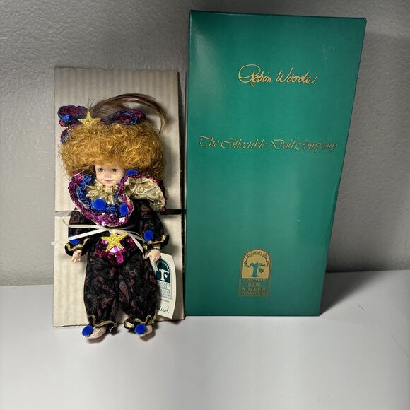 Robin Woods "FOLDEROL" Collectible Doll ~ 8" Tall In Original Box Feather - Picture 5 of 6